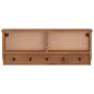Preview: Wandgarderobe SANDNES 87x12x35 cm Massivholz Kiefer