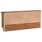 Preview: Wandgarderobe SANDNES 87x12x35 cm Massivholz Kiefer