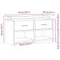 Preview: Flurbank SANDNES 87x40x50 cm Massivholz Kiefer