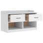Preview: Flurbank SANDNES Weiß 87x40x50 cm Massivholz Kiefer