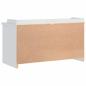 Preview: Flurbank SANDNES Weiß 87x40x50 cm Massivholz Kiefer