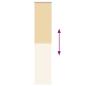 Preview: Verdunkelungsrollo Beige 60x230cm Stoffbreite 55,7 cm Polyester