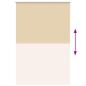 Preview: Verdunkelungsrollo Beige 165x210 cm Stoffbreite 161,6 cm