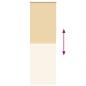 Preview: Verdunkelungsrollo Beige 75x210cm Stoffbreite 70,7 cm Polyester