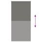 Preview: Verdunkelungsrollo Grau 75x175 cm Stoffbreite 70,7 cm Polyester