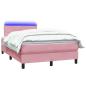 Preview: Boxspringbett mit Matratze Rosa 120x220 cm Samt