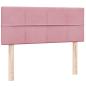 Preview: Boxspringbett mit Matratze Rosa 120x220 cm Samt