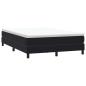 Preview: ARDEBO.de - Boxspringbett ohne Matratze Schwarz 160x210 cm Samt