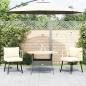 Preview: Gartenstühle 2 Stk. mit Kissen Natur Poly Rattan