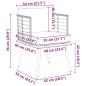 Preview: Gartenstühle 2 Stk. mit Kissen Natur Poly Rattan