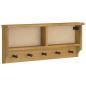 Preview: Wandgarderobe SANDNES 87x12x35 cm Massivholz Kiefer