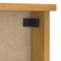 Preview: Wandgarderobe SANDNES 87x12x35 cm Massivholz Kiefer