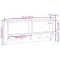 Preview: Wandgarderobe SANDNES 87x12x35 cm Massivholz Kiefer