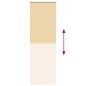 Preview: Verdunkelungsrollo Beige 65x210cm Stoffbreite 60,7 cm Polyester