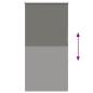 Preview: Verdunkelungsrollo Grau 75x130 cm Stoffbreite 70,7 cm Polyester