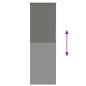 Preview: Verdunkelungsrollo Grau 50x175 cm Stoffbreite 45,7 cm Polyester