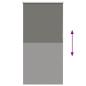 Preview: Verdunkelungsrollo Grau 85x150 cm Stoffbreite 80,7 cm Polyester