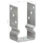 Preview: Pfostenträger 12 Stk. Silbern 8×6×15 cm Verzinkter Stahl