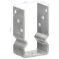 Preview: Pfostenträger 12 Stk. Silbern 8×6×15 cm Verzinkter Stahl