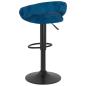 Preview: Barhocker 2 Stk. Blau Samt