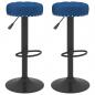 Preview: Barhocker 2 Stk. Blau Samt