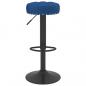 Preview: Barhocker 2 Stk. Blau Samt