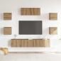 Preview: 5-teiliges TV-Schrank-Set Wandmontage Artisan Eiche