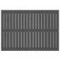 Preview: Wand-Kopfteil Grau 127,5x3x90 cm Massivholz Kiefer