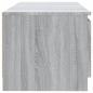Preview: TV-Schrank mit LED-Leuchten Grau Sonoma 140x40x35,5 cm
