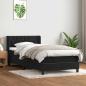 Preview: Boxspringbett mit Matratze Schwarz 90x220 cm Samt