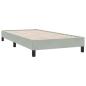 Preview: Boxspringbett ohne Matratze Hellgrau 80x210 cm Samt