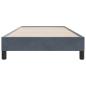 Preview: Boxspringbett ohne Matratze Dunkelgrau 90x210 cm Samt