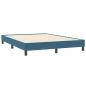 Preview: Boxspringbett ohne Matratze Dunkelblau 140x210 cm Samt