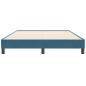 Preview: Boxspringbett ohne Matratze Dunkelblau 140x210 cm Samt