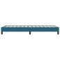 Preview: Boxspringbett ohne Matratze Dunkelblau 100x210 cm Samt