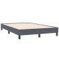 Preview: Boxspringbett ohne Matratze Dunkelgrau 120x210 cm Samt