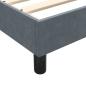 Preview: Boxspringbett ohne Matratze Dunkelgrau 120x210 cm Samt