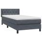 Preview: Boxspringbett mit Matratze Dunkelgrau 80x220 cm Samt