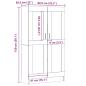 Preview: Bücherschrank Artisan-Eiche 82,5x30,5x150 cm Holzwerkstoff