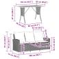 Preview: Gartensofa 3-Sitzer mit Kissen & Tisch Beige Poly Rattan