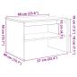 Preview: TV-Schrank Betongrau 60x40x40 cm Holzwerkstoff