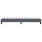 Preview: Boxspringbett ohne Matratze Dunkelgrau 80x210 cm Samt