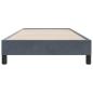 Preview: Boxspringbett ohne Matratze Dunkelgrau 100x210 cm Samt