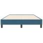 Preview: Boxspringbett ohne Matratze Dunkelblau 120x210 cm Samt