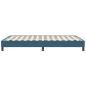 Preview: Boxspringbett ohne Matratze Dunkelblau 120x210 cm Samt