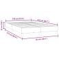 Preview: Boxspringbett ohne Matratze Schwarz 120x210 cm Samt