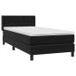 Preview: Boxspringbett mit Matratze Schwarz 80x220 cm Samt