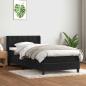 Preview: Boxspringbett mit Matratze Schwarz 80x220 cm Samt