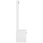 Preview: Garderobenständer SANDENS Weiß 45x40x159,5 cm Massivholz Kiefer