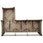 Preview: Gartensofa mit Liegefunktion Kissen L-Form Beige Poly Rattan